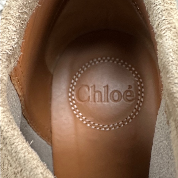 Chloé Jamie Suede Platform Lace-Up Booties - Picture 12 of 15